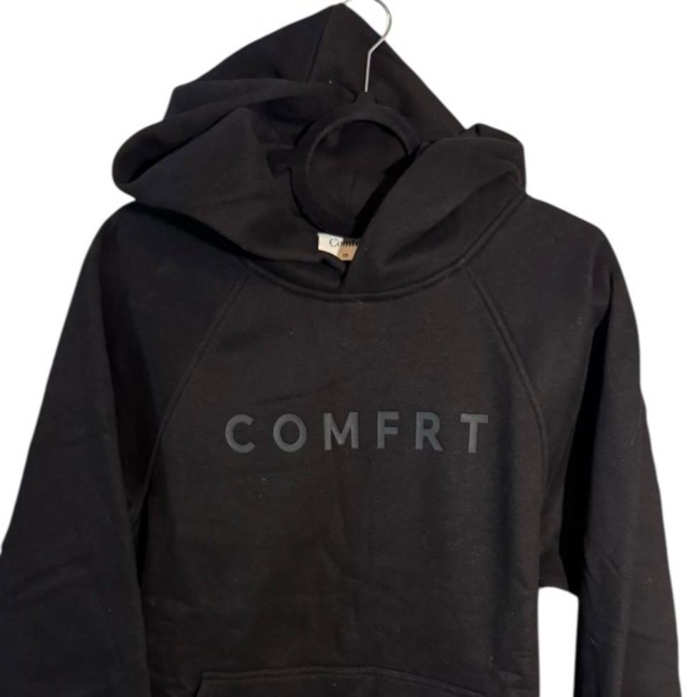 Comfrt Women's Black Hoodie - Picture 10 of 12